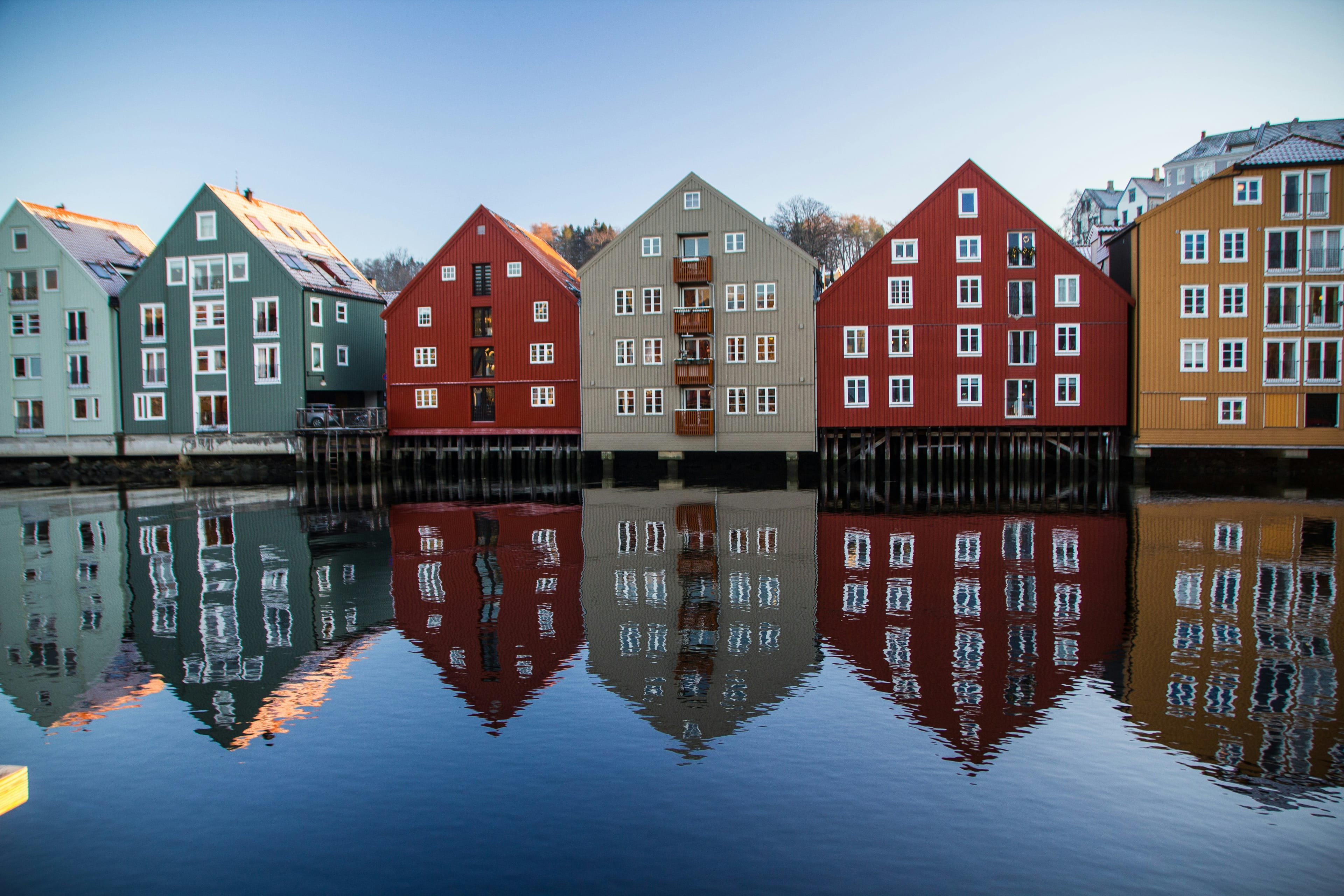 Trondheim colorful houses